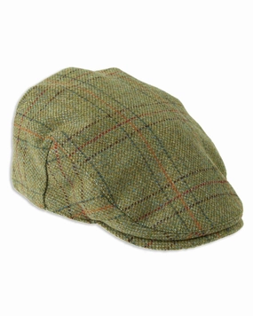 Heather Kinloch Waterproof Tweed Flat Cap Clearance