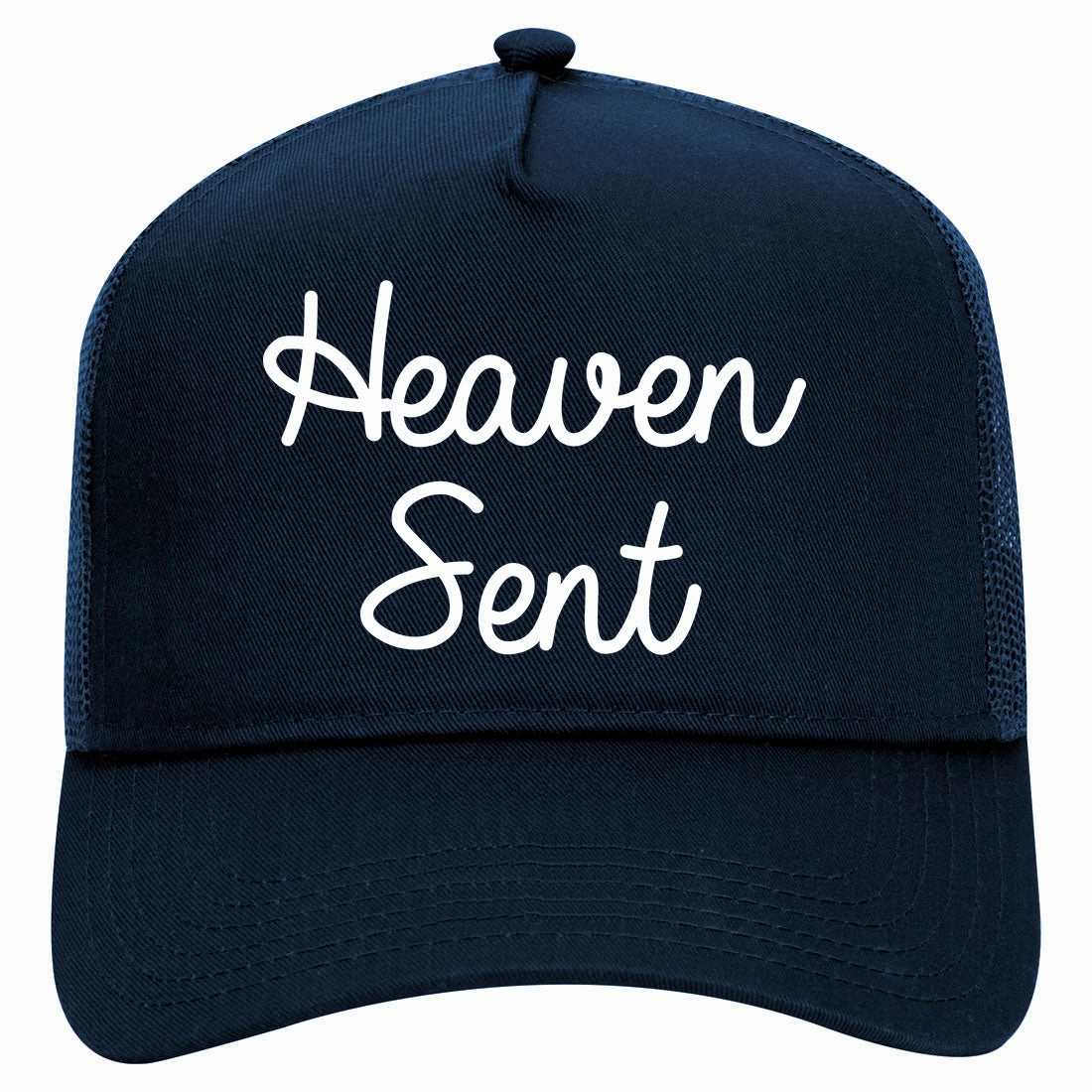 Heaven Sent Retro Adult 5 Panel Mesh Trucker Hat
