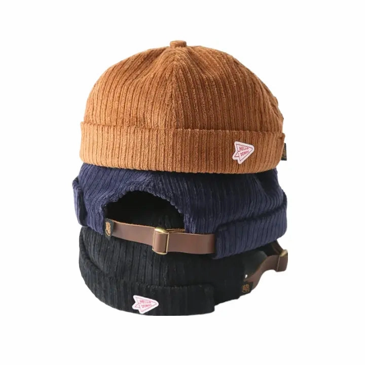 Hello Domog Corduroy Docker Cap