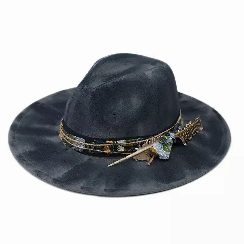 Hereford Retro Handmade Burned Fedora Hat