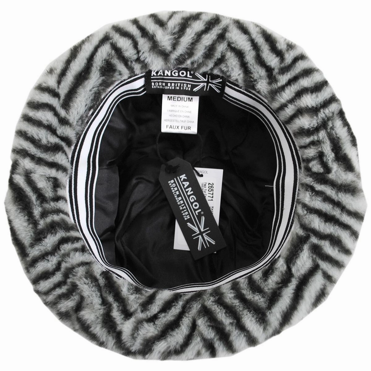 Herringbone Faux Fur Casual Bucket Hat