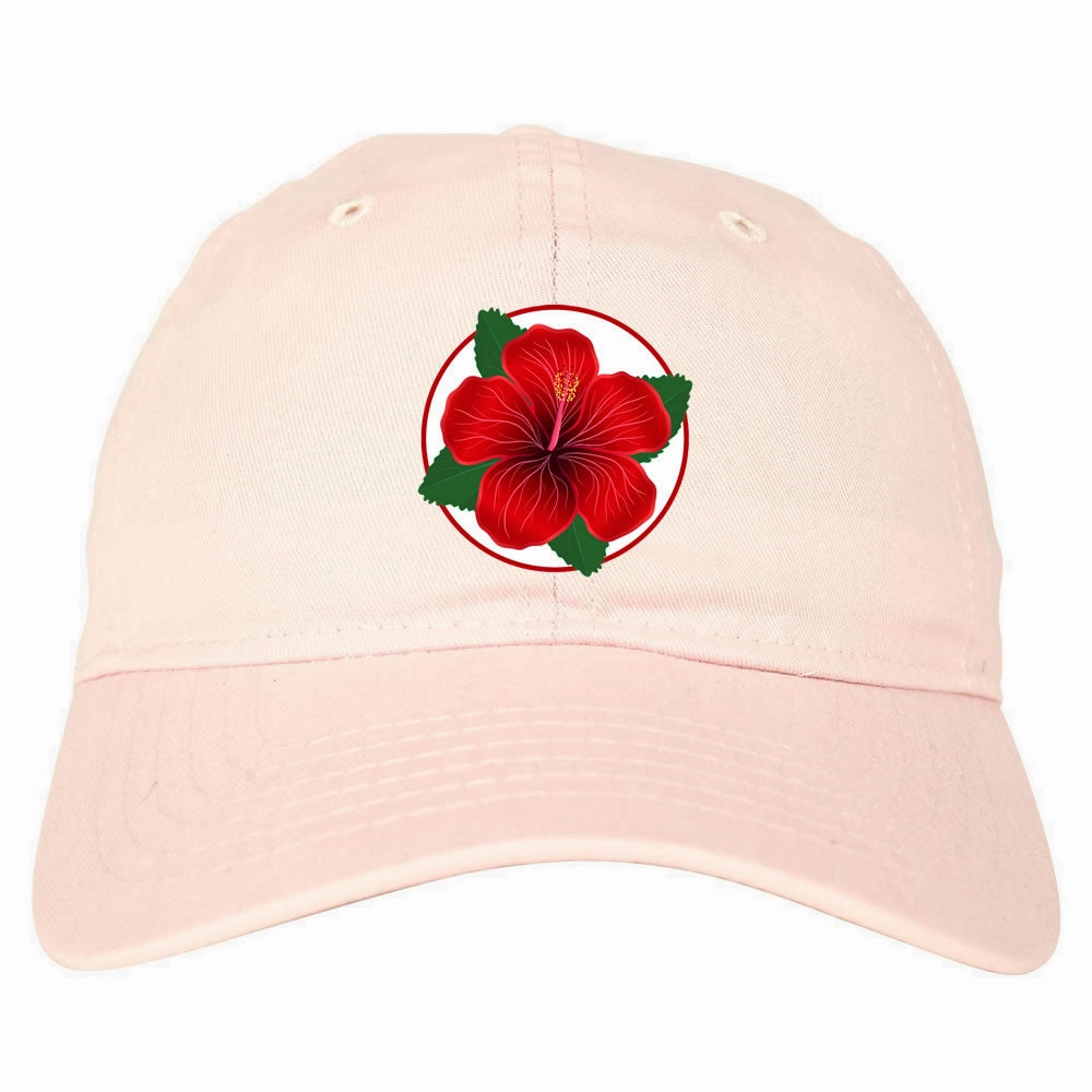 Hibiscus Flower Chest Mens Dad Hat Baseball Cap