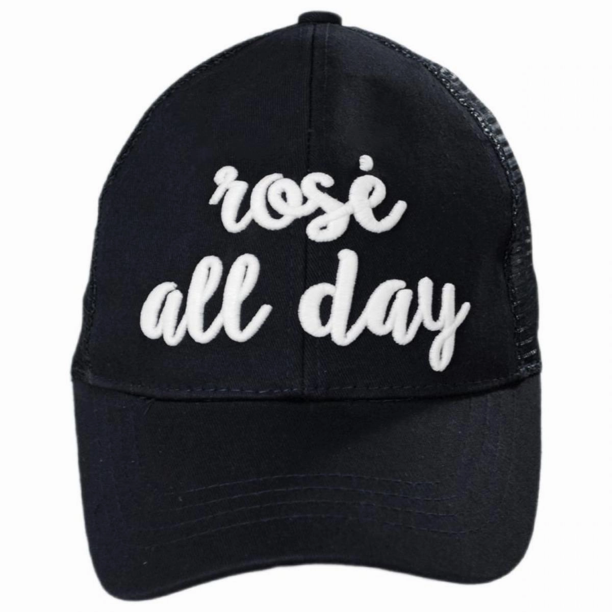 High Ponytail Rose All Day Mesh Adjustable Baseball Cap