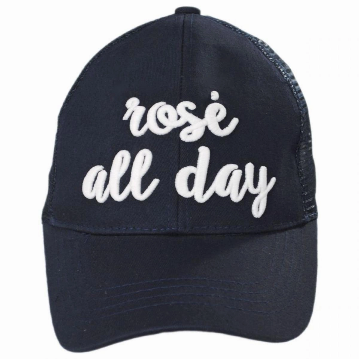 High Ponytail Rose All Day Mesh Adjustable Baseball Cap