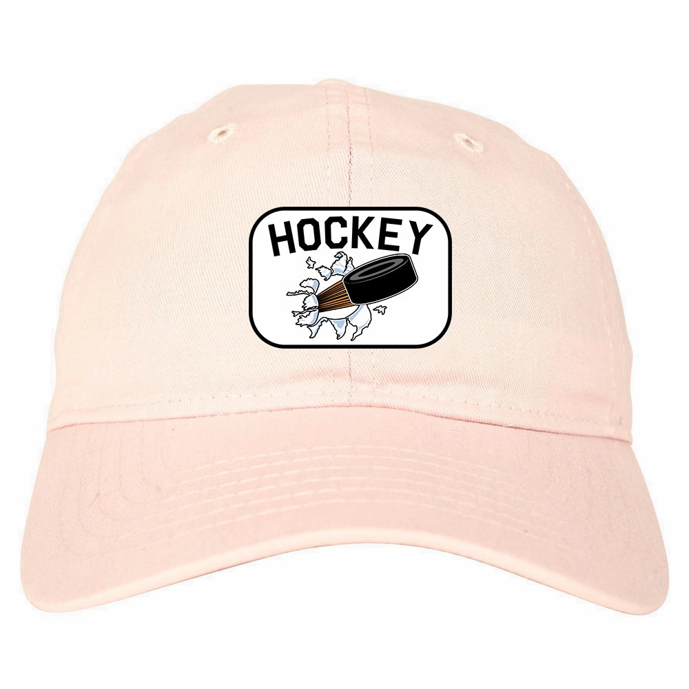 Hockey Goalie Puck Mens Dad Hat Baseball Cap