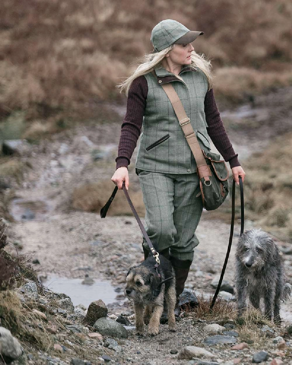Hoggs of Fife Roslin Ladies Tweed Baseball Cap