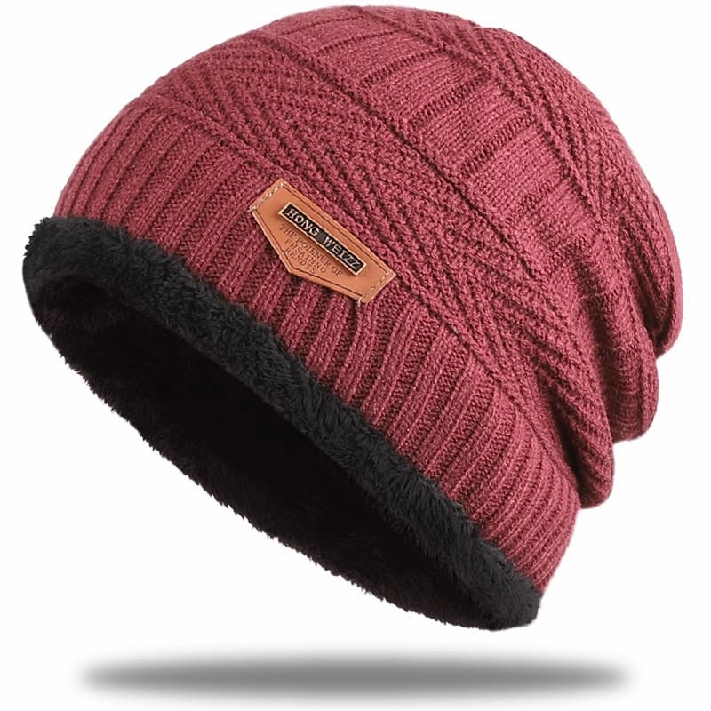 Hong Weizz Knitted Lined Beanie