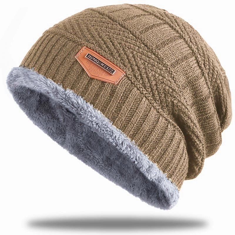 Hong Weizz Knitted Lined Beanie