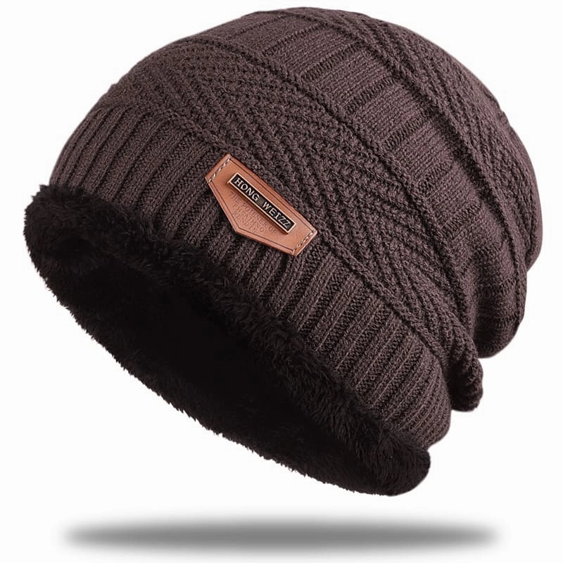 Hong Weizz Knitted Lined Beanie
