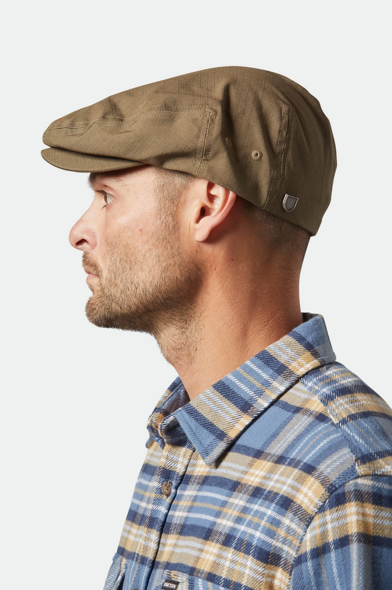 Hooligan Lightweight Flat Cap - Ivy Green Ripstop