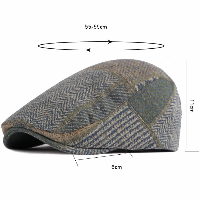 Horby Patchwork Flat Cap