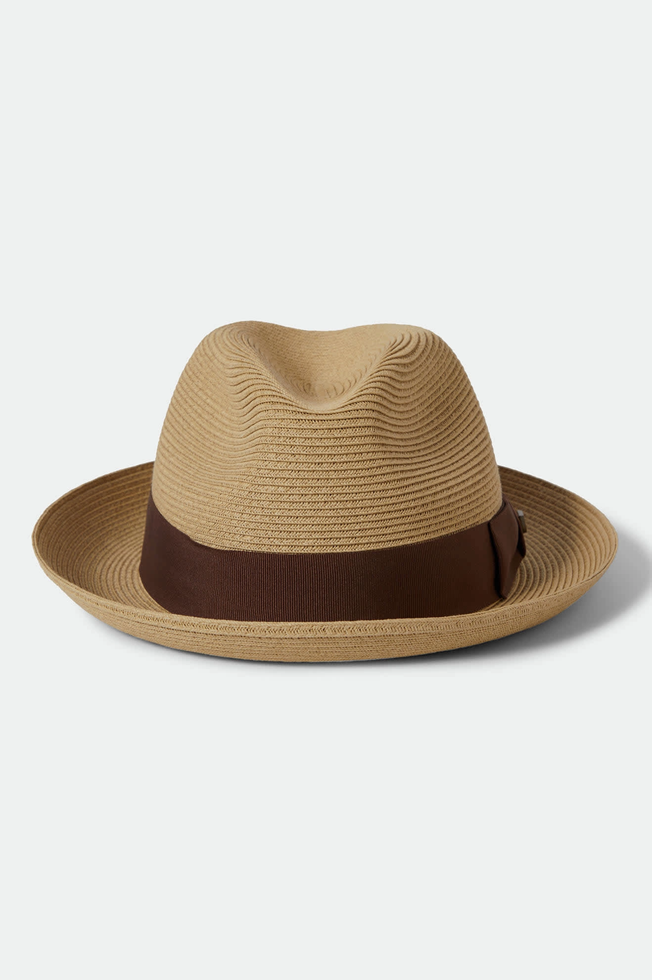 Horton Convertabrim Packable Fedora - Dark Tan/Light Brown