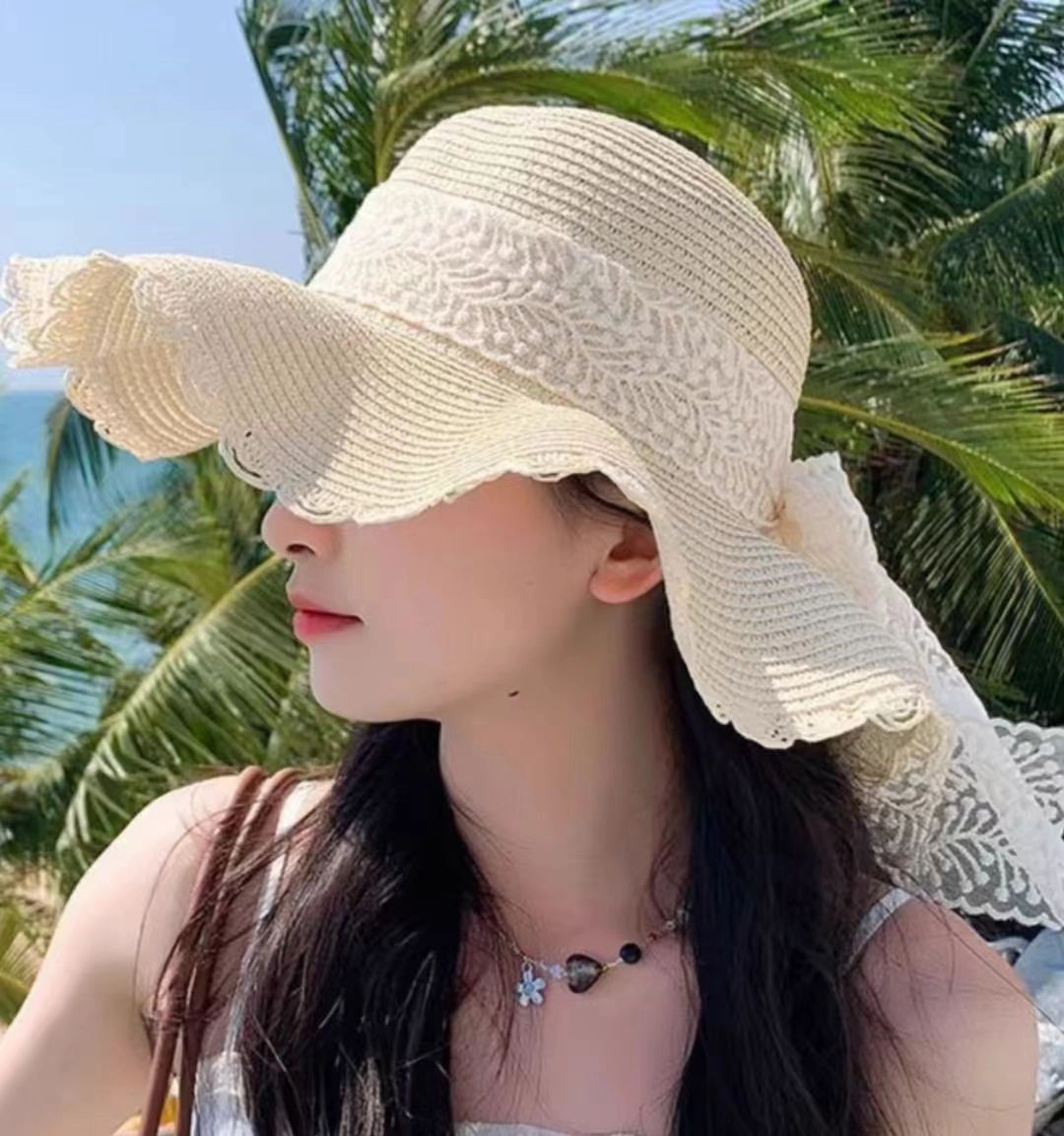 Hot Lace Wide-Brim Sun Hat