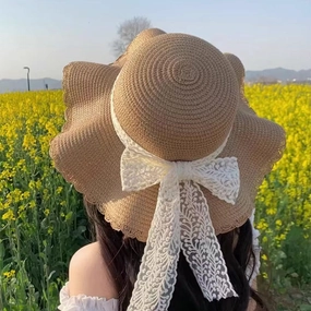 Hot Lace Wide-Brim Sun Hat