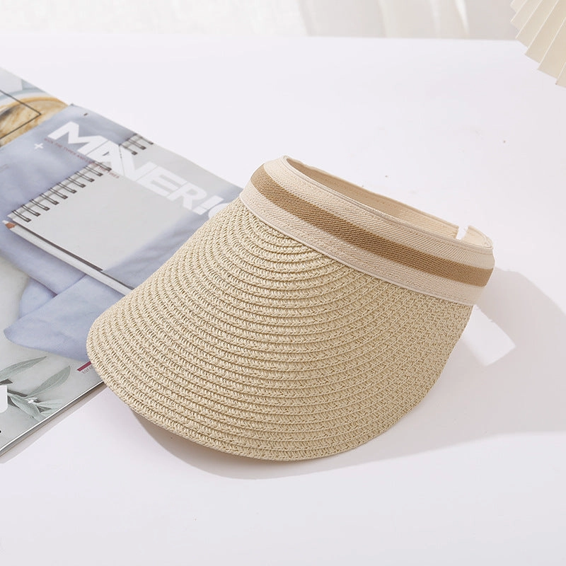 Hot Summer New Sun Hat Women UV Rafia Straw Beach Topless