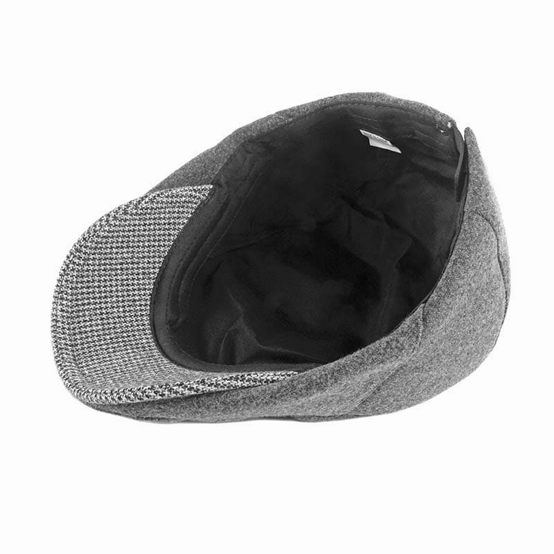 Houndstooth Visor Plain Flat Cap