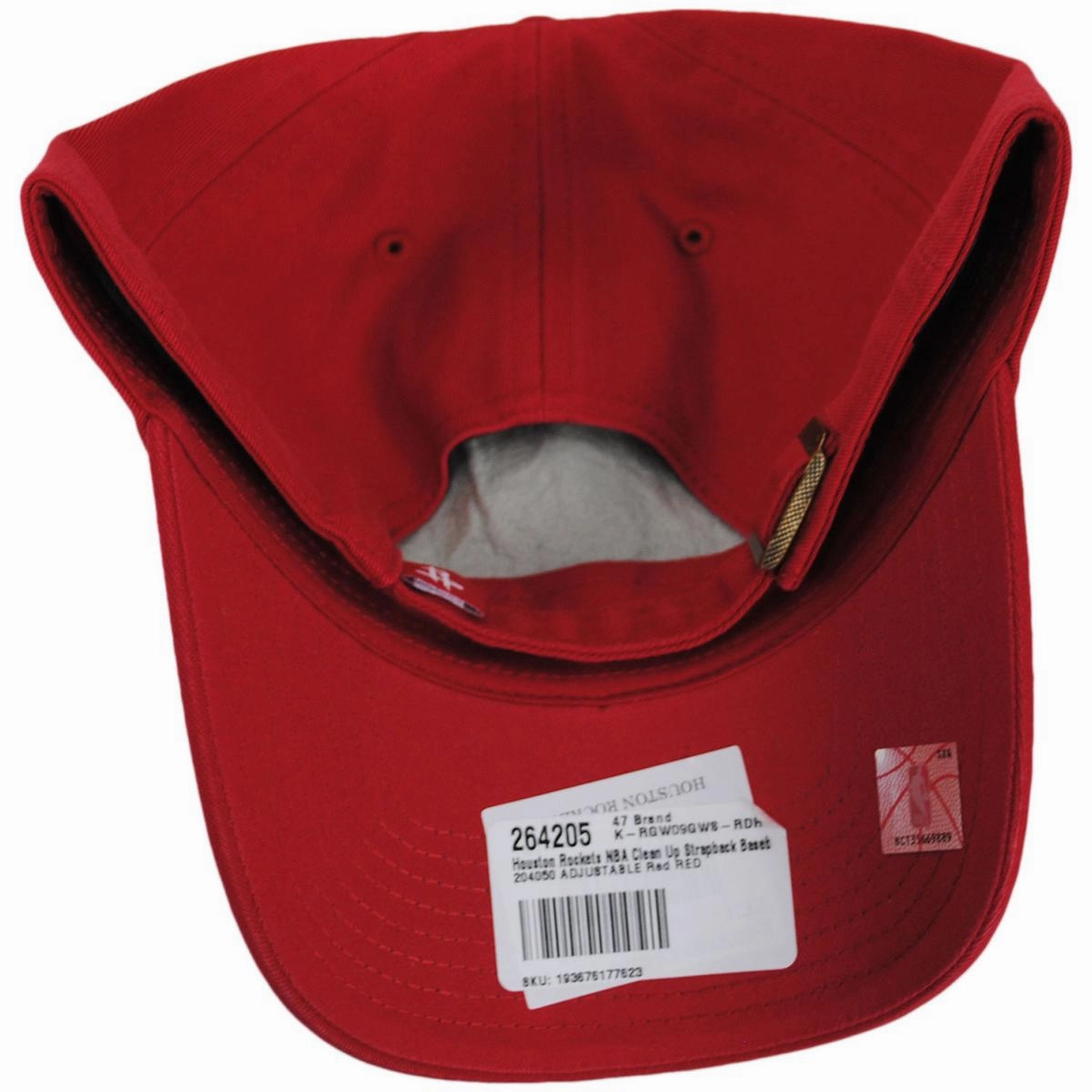 Houston Rockets NBA Clean Up Strapback Baseball Cap Dad Hat