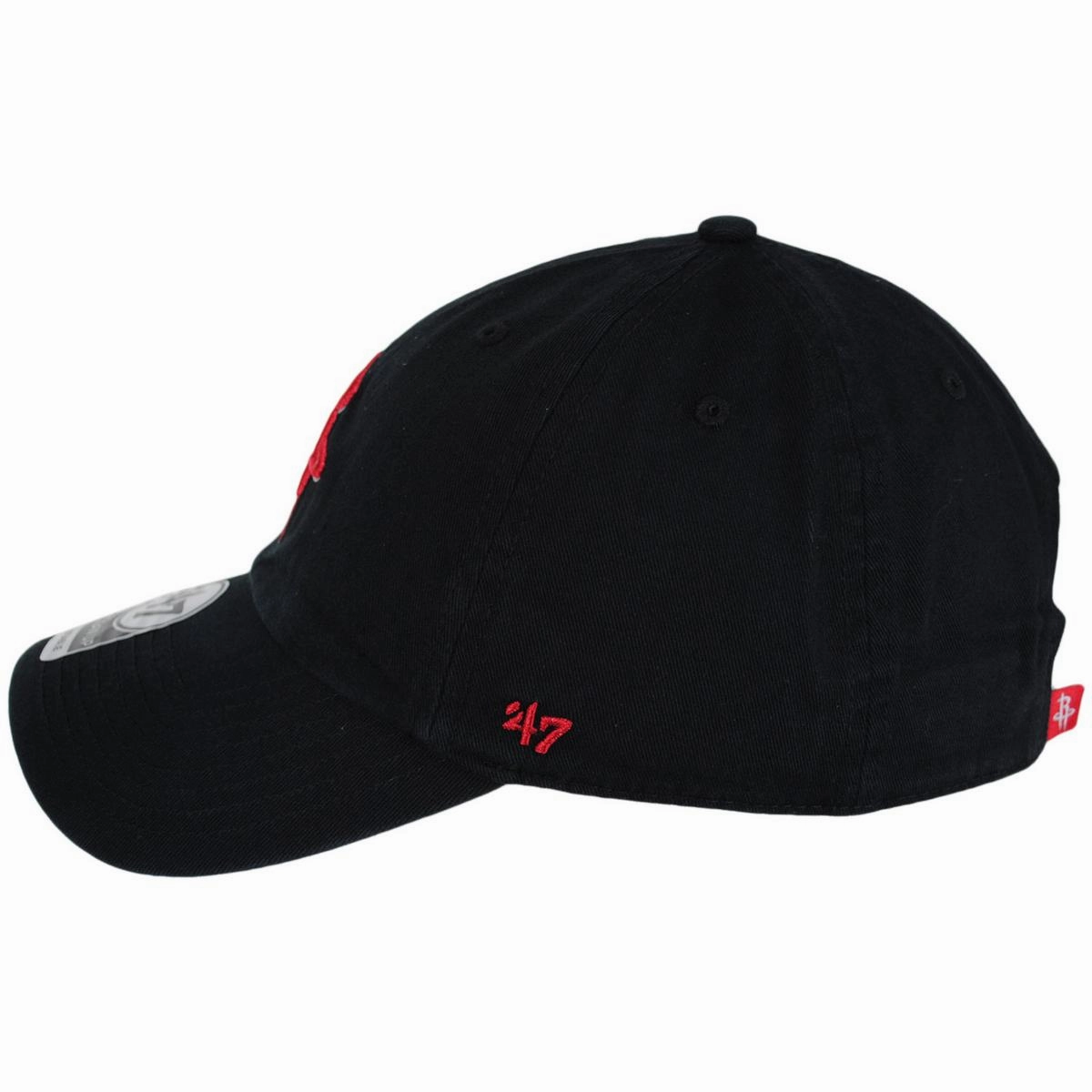 Houston Rockets NBA Clean Up Strapback Baseball Cap Dad Hat