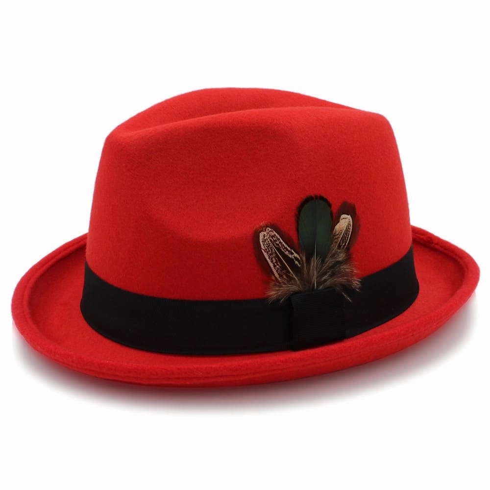 Huber Feather Wool Homburg Hat