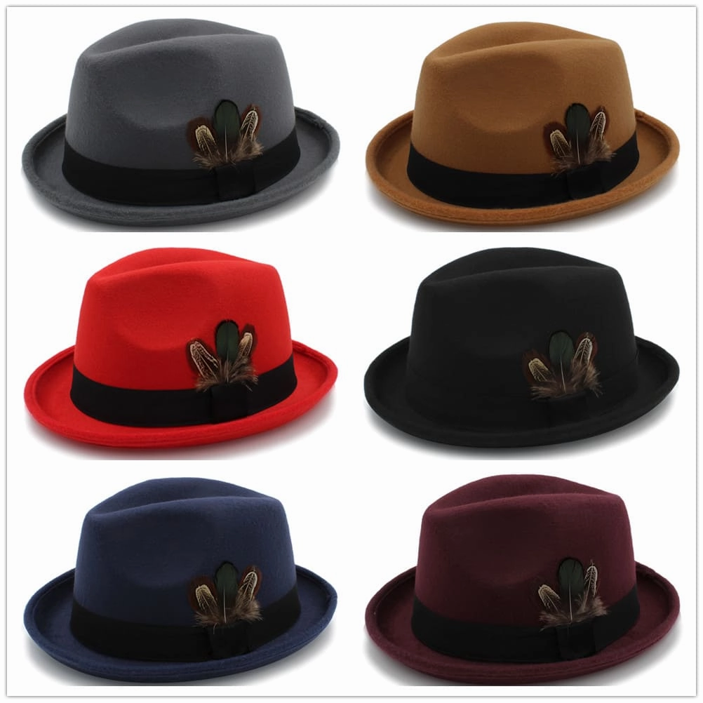 Huber Feather Wool Homburg Hat