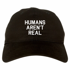 Humans Arent Real Tie Dye Hippie Rave Mens Dad Hat