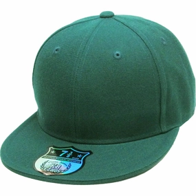 Hunter Green - Structured and Fitted Baseball Cap