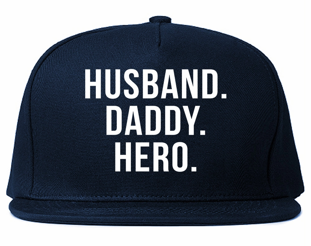 Husband Dad Hero Mens Snapback Hat