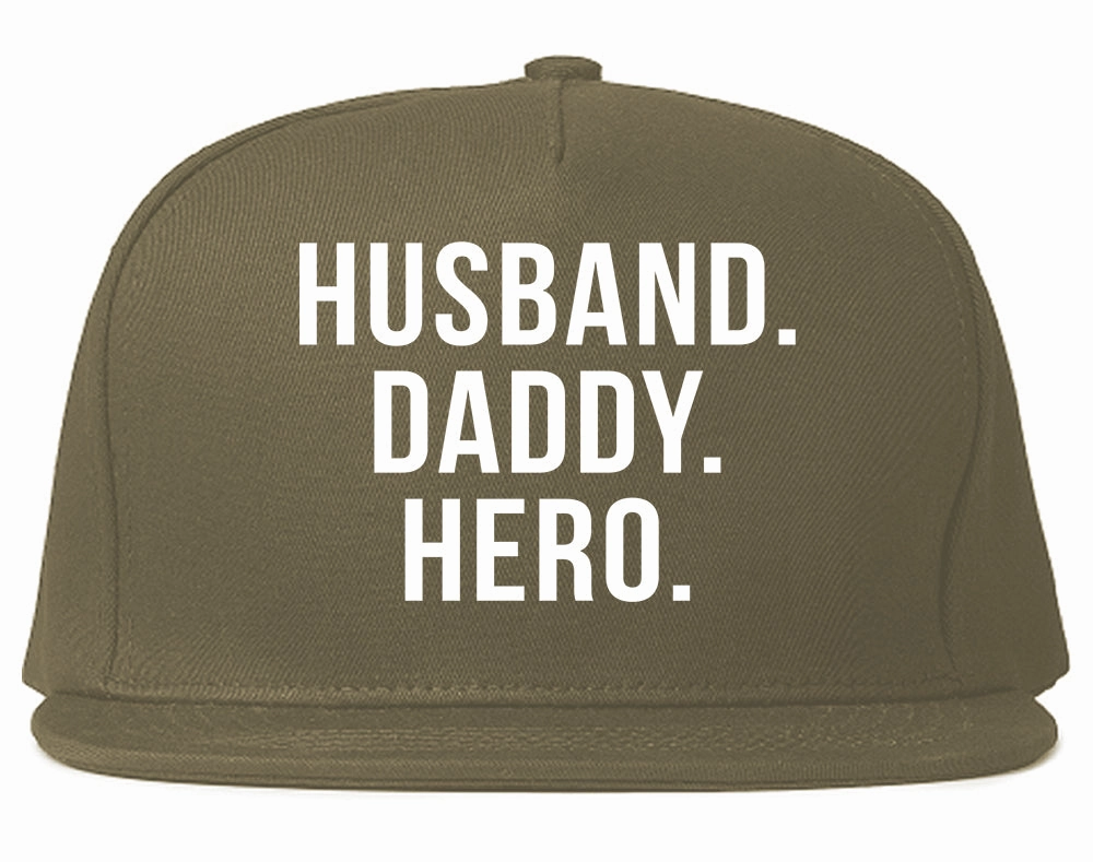 Husband Dad Hero Mens Snapback Hat