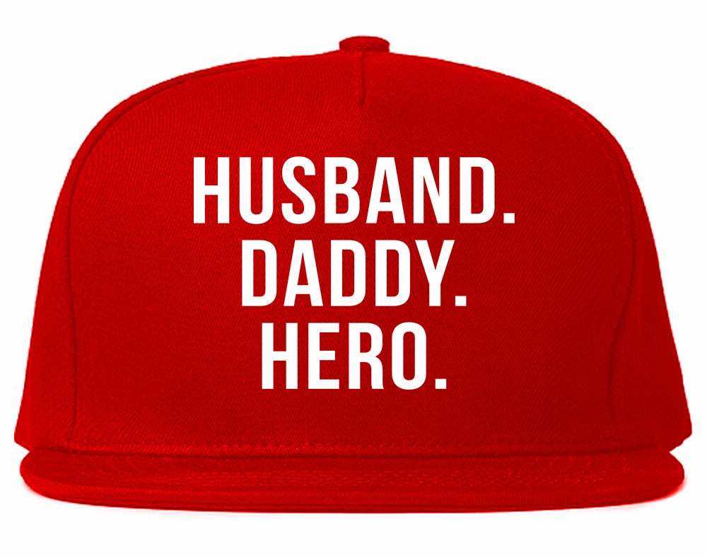 Husband Dad Hero Mens Snapback Hat