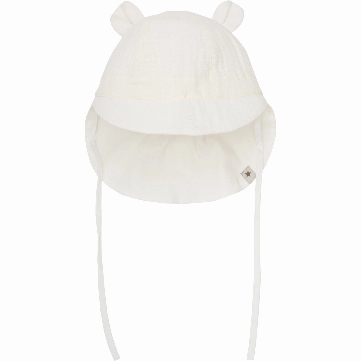 Huttelihut Antique White Summer Hat Ears Muslin