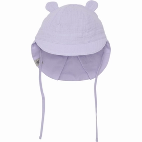 Huttelihut Summer hat w. Ears Muslin Orchid Petal