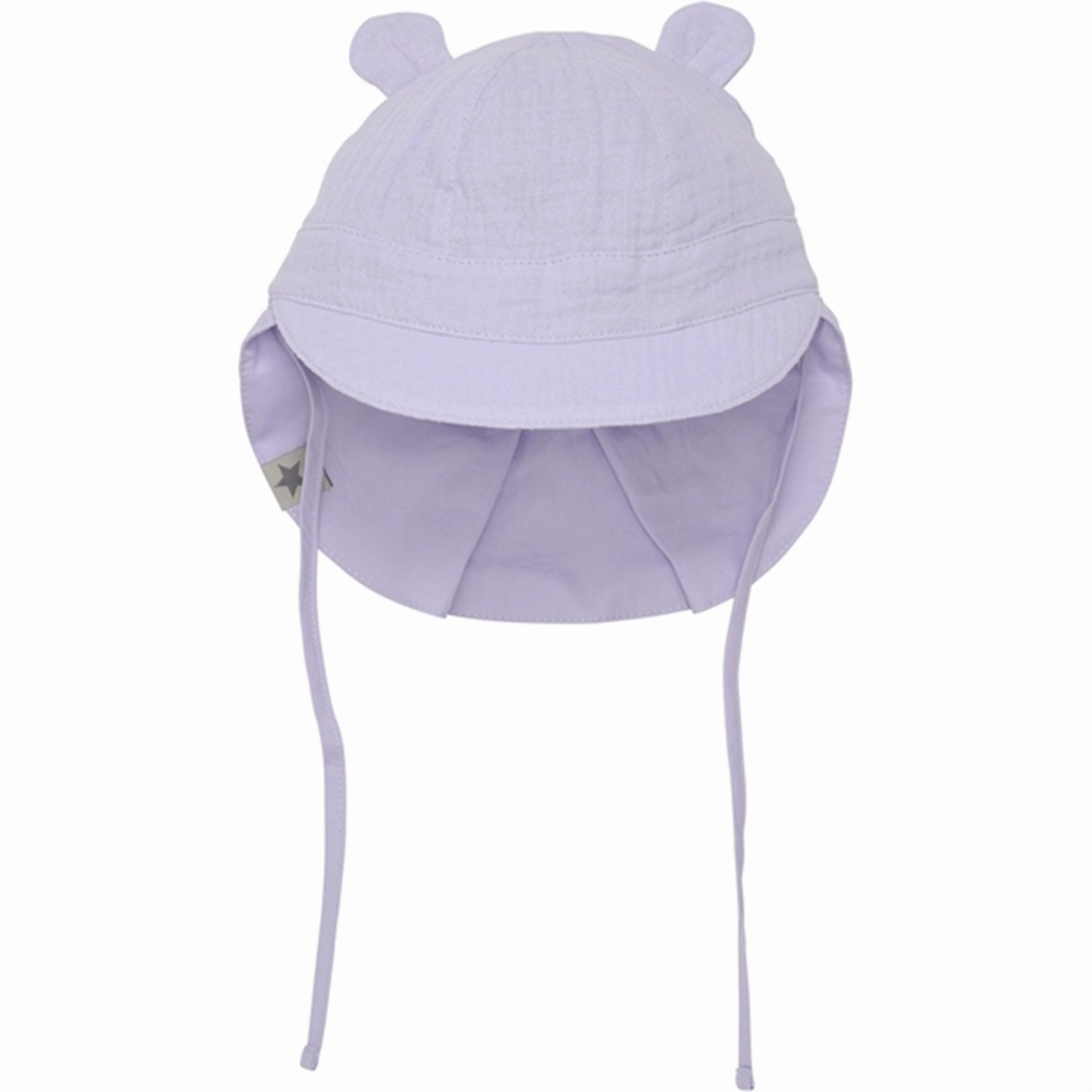 Huttelihut Summer hat w. Ears Muslin Orchid Petal