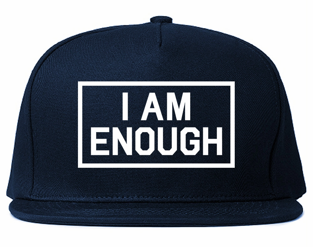 I Am Enough Inspirational Mens Snapback Hat