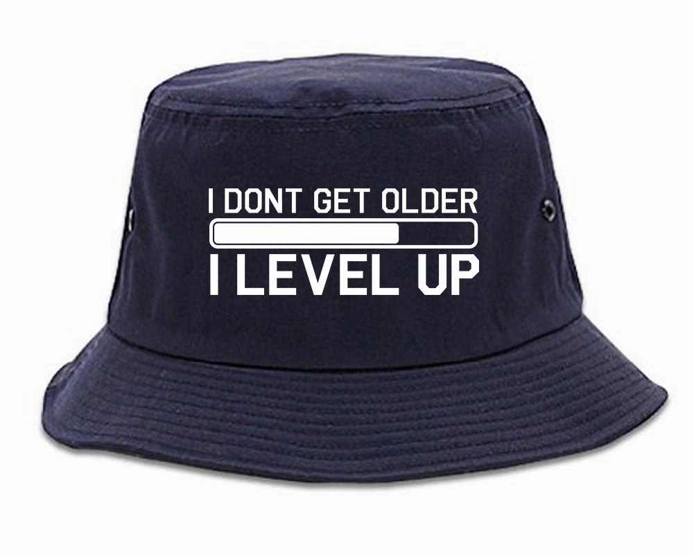 I Dont Get Older I Level Up Funny Birthday Mens Bucket Hat