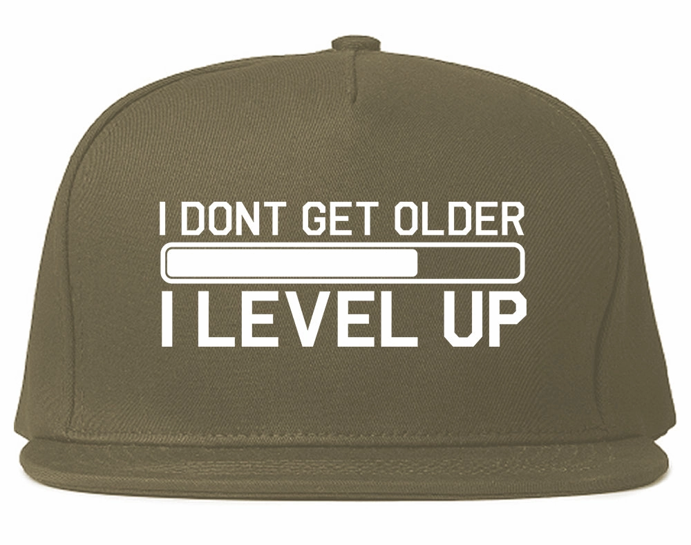 I Dont Get Older I Level Up Funny Birthday Mens Snapback Hat