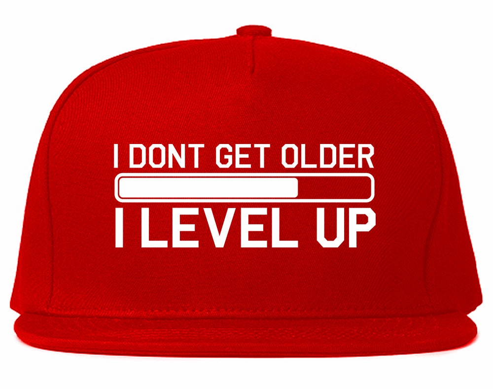 I Dont Get Older I Level Up Funny Birthday Mens Snapback Hat