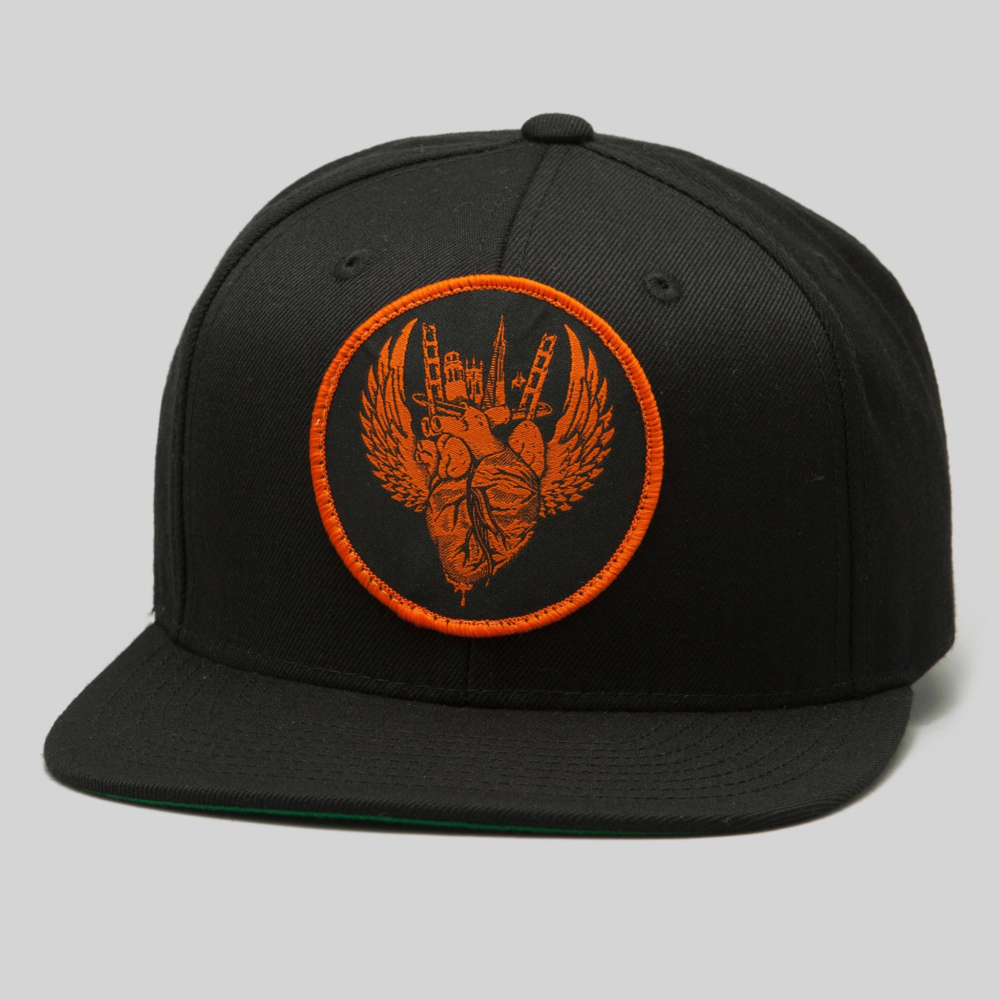 I Left My Heart Snapback Cap by Jeremy Fish