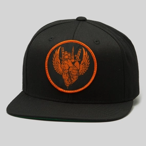 I Left My Heart Snapback Cap by Jeremy Fish
