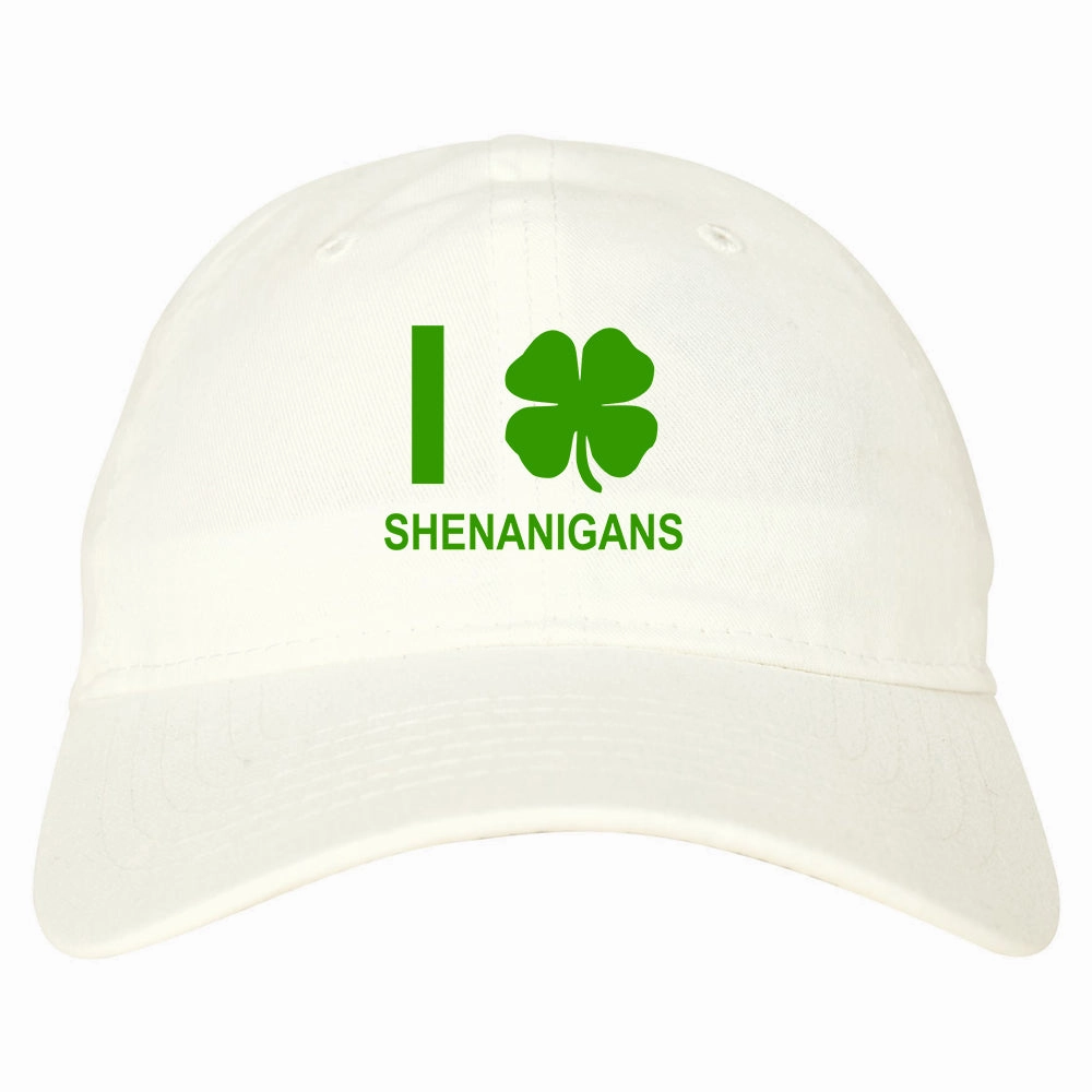I Love Shenanigans Shamrock Mens Dad Hat