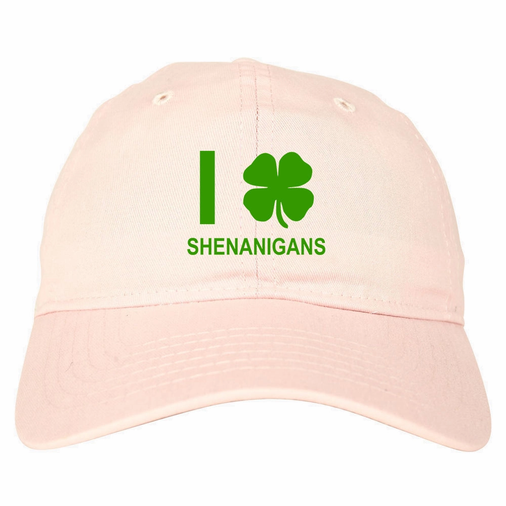 I Love Shenanigans Shamrock Mens Dad Hat