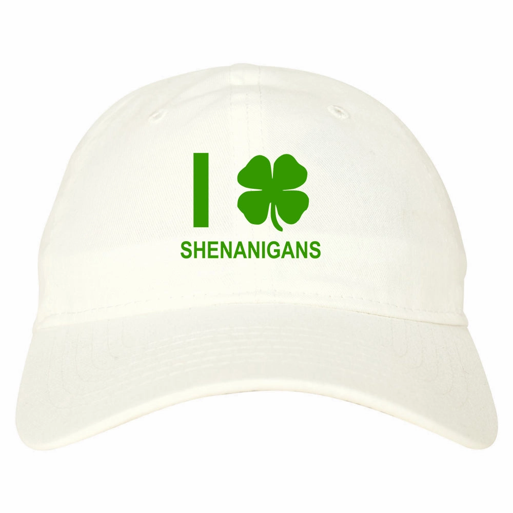 I Love Shenanigans Shamrock Mens Dad Hat
