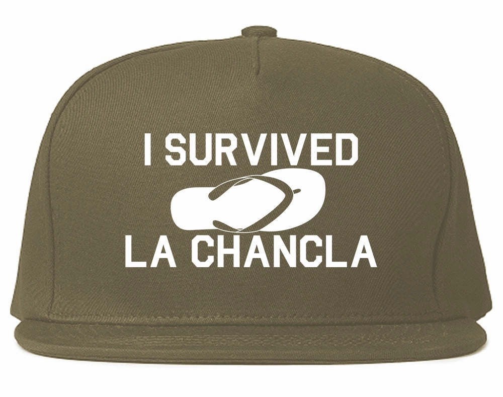 I Survived La Chancla Funny Spanish Mens Snapback Hat