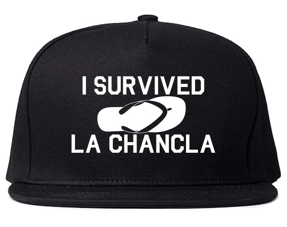 I Survived La Chancla Funny Spanish Mens Snapback Hat