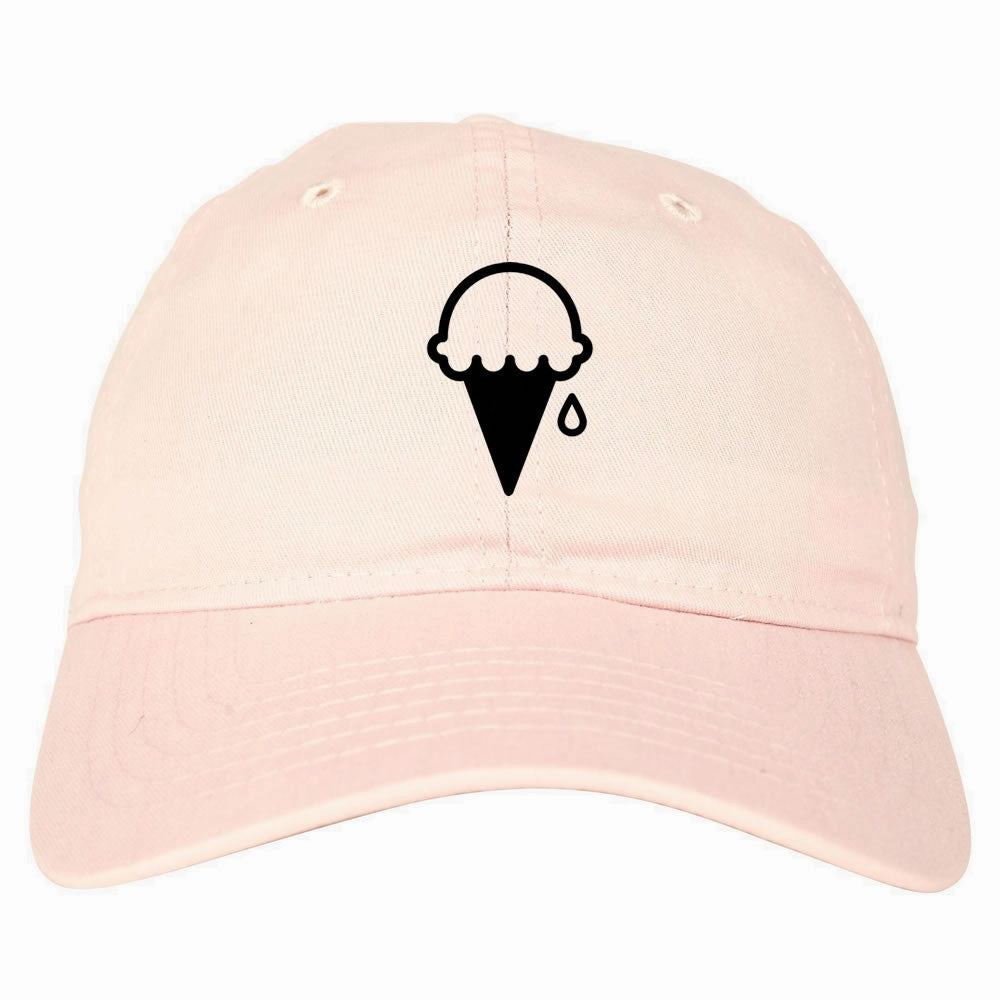 Ice Cream Cone Scoop Dad Hat Cap