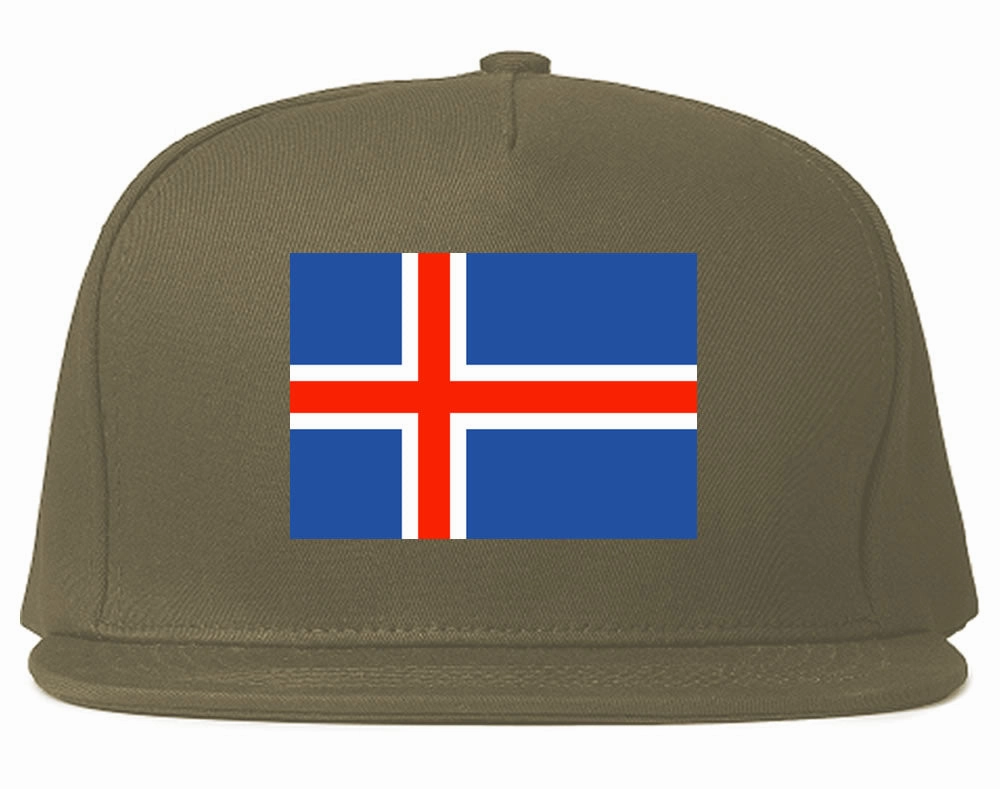 Iceland Flag Country Printed Snapback Hat Cap