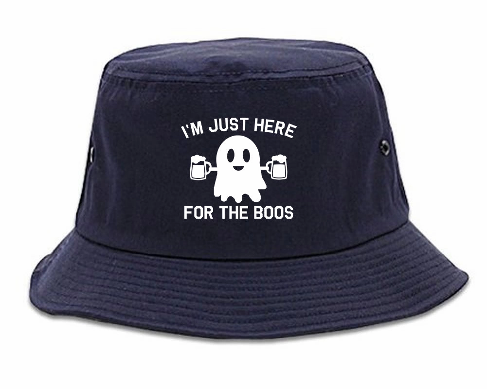 Im Just Here For The Boos Halloween Mens Bucket Hat
