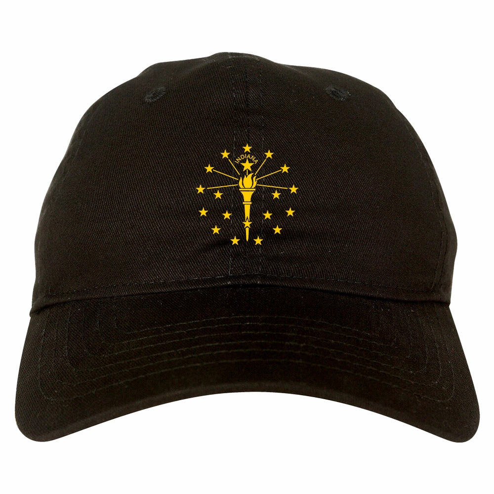 Indiana State Flag Outline Mens Dad Hat