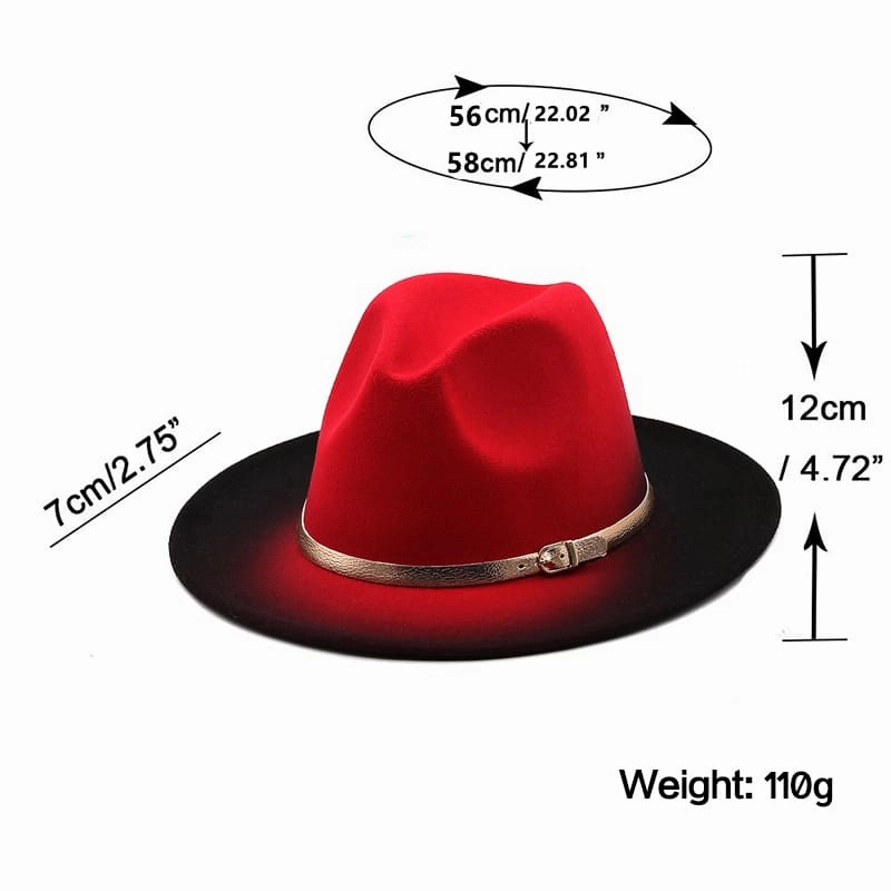 Indie Color Gradient Fedora Hat