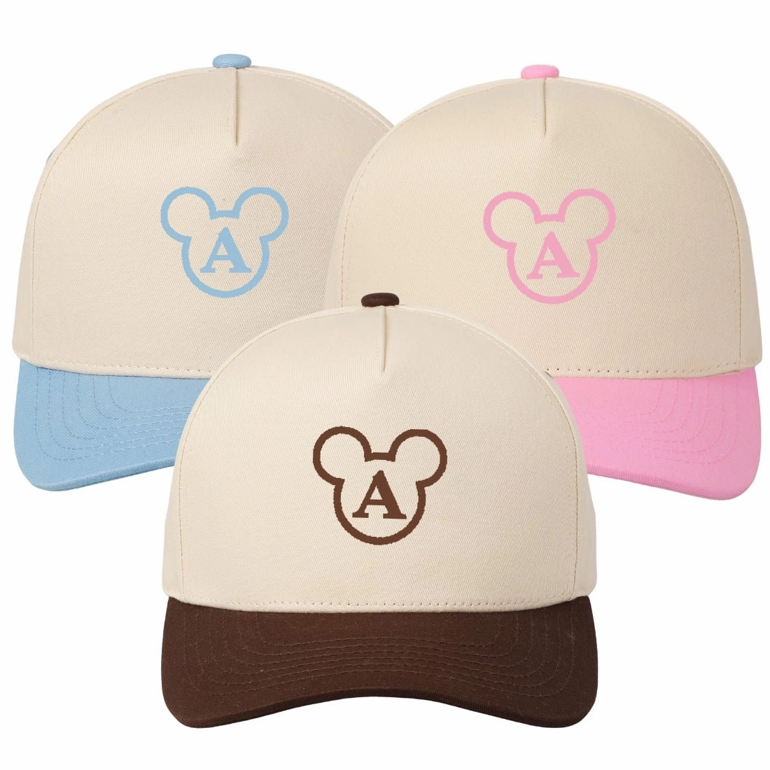 Initialed 'Magic Ears' Snapback Trucker Hat
