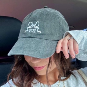 Initialed 'Tiny Bow' Baseball Hat